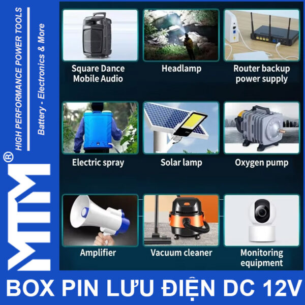 Bo luu dien DC 12V 10A 3S MTM ung dung