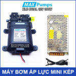 Bo may bom ap luc kep 12v 100w kem nguon dien