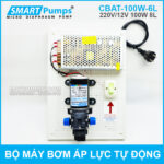 Bo may bom ap luc tu dong 12v 100w 8ll Smartpumps