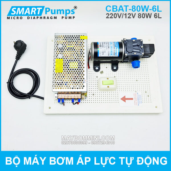 Bo may bom ap luc tu dong 12v 80w 6l CBAT 80w6l Smartpumps
