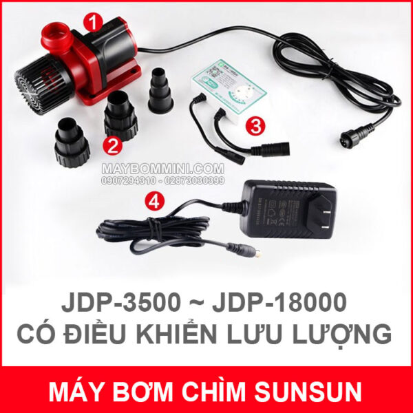 Bo may bom chim co dieu khien luu luong