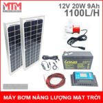 Bo may bom chim nang luong mat troi 12V 20W 9Ah 1