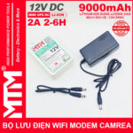 Bo nguon du phong wifi modem camera 12V 2A 9000mah UPS DC 12Vpsd chinh hang