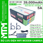 Bo nguon du phong wifi modem camera 5V 12V 5A 39000mah led bao vont