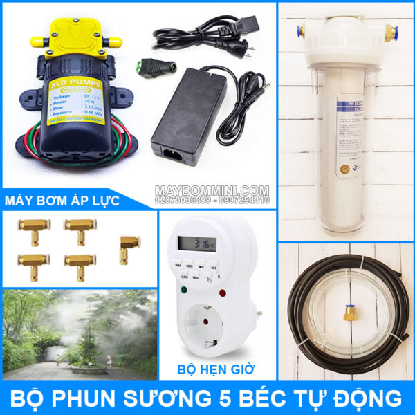 Bo phun suong 5 bec tu dong