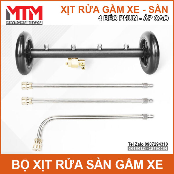 Bo phun xit rua san gam xe ap luc cao 4 bec