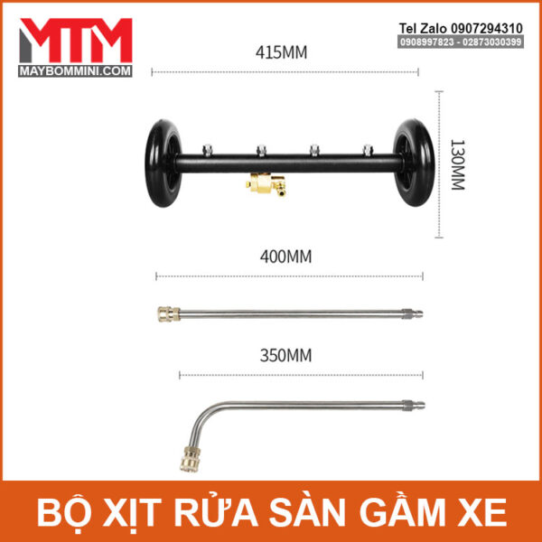 Bo phun xit rua san gam xe ap luc cao 4 bec kich thuoc