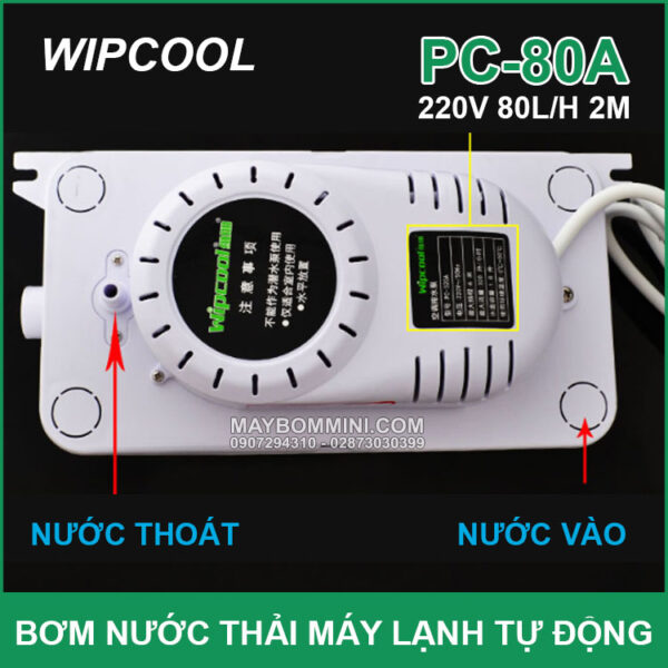 Bom nuoc may lanh cong nghiep Wipcool PC 80A