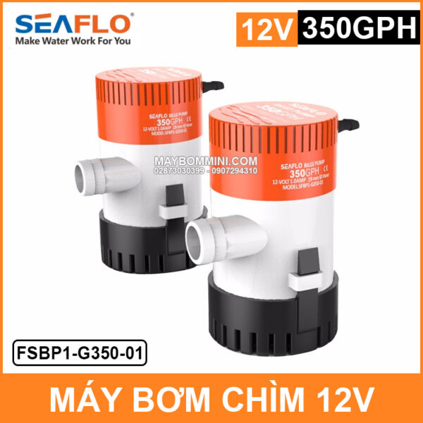 Bom nuoc mini chim tau ca thuyen cano 12v