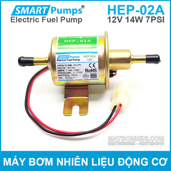 Bom xang dau dong co xe oto 12V