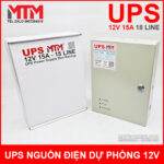 Box nguon dien du phong UPS 12V 15A 18 line new 2023