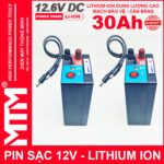 Box pin lithium ion 12V 30Ah 30A 3S MTM gia re cao cap