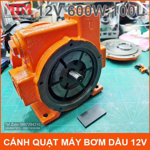 Canh quat may bom xang dau 12V 600W 1