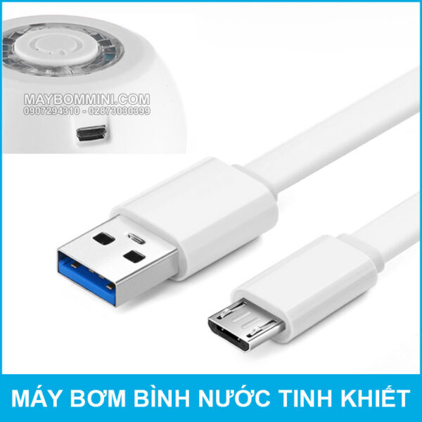 Cong sac may bom binh nuoc