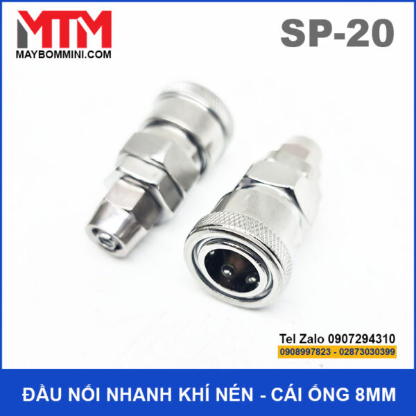 Dau noi nhanh khi nen van bi duoi cai ong 8mm