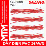 Day dien 26AWG 20CM mau do gia re cao cap chinh hang