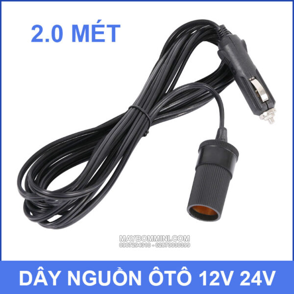 Day nguon oto xe may 12v 24v