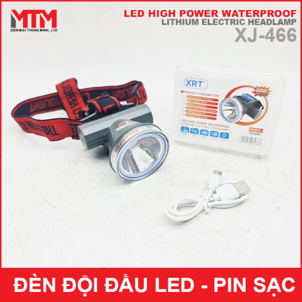Den doi dau LED 5V 80W 700mah Type C IP67 XRT XJ 466