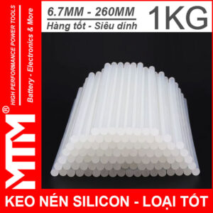 Keo nến Silicon nhỏ 6.7x260mm loại tốt - 1kg