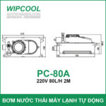 Kich thuoc may Wipcool PC 80A