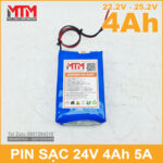 Lithium ion battery 6S 24V 4Ah