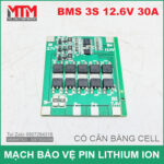 Mach bao ve pin 18650 3S 30A