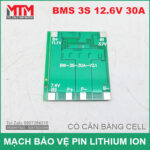 Mach bao ve pin 18650 3S 30A gia re chinh hang