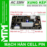 Mach han cell pin xung kep BAE 206 BTA100 chi tiet lap dat