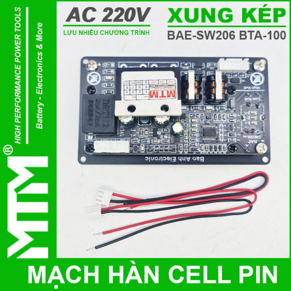 Mach han cell pin xung kep BAE 206 BTA100 mat sau