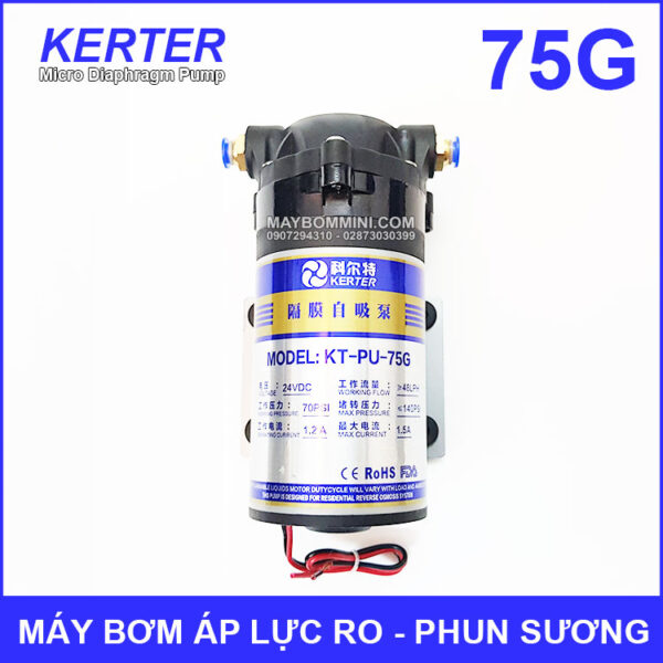 May bom ap luc 24V phun suong RO 75G