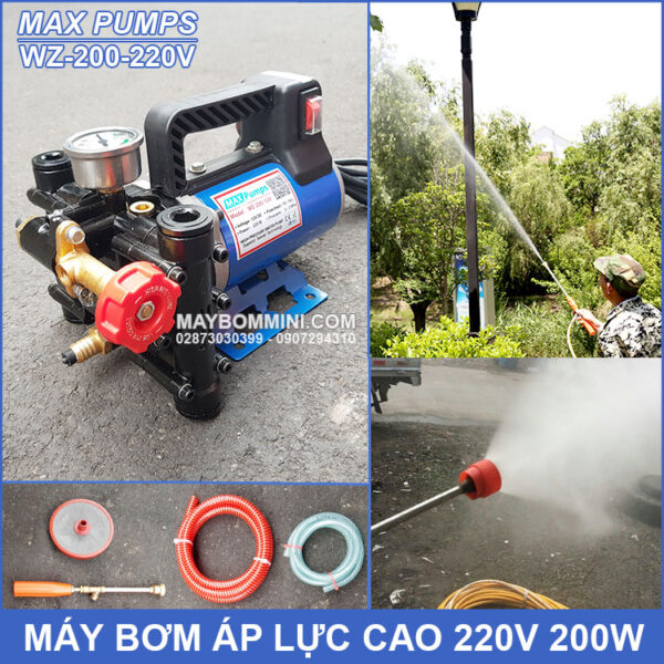 May bom ap luc cao 220V WZ 200 Maxpumps