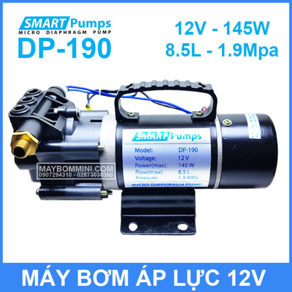 May bom ap luc mini 12V 145W Smartpumpp DP 190