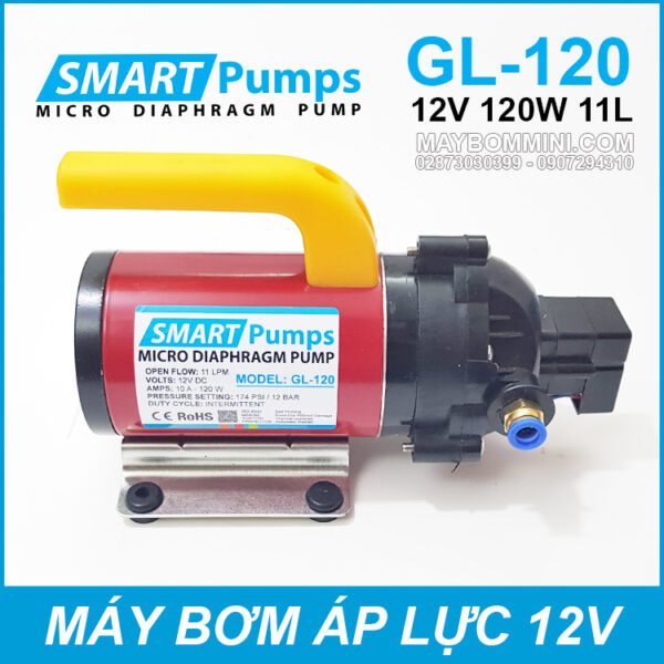 May bom ap luc mini Smarpumps 12V 120W GL120