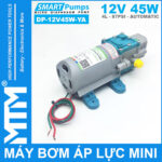May bom ap luc mini tu dong 12V 45W 4L Smartpumps DP 12V45W YA binh phun thuoc sau