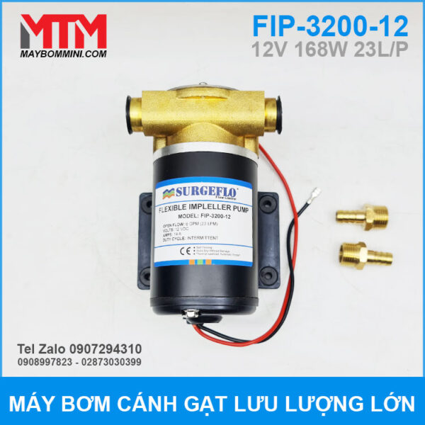 May bom canh gat luu luong lon 12V 168W 23L Surgeflo FIP 3200 12
