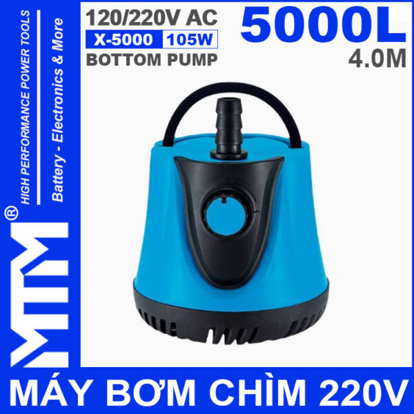 May bom chim 220V 105W 5000L X 5000 HSBAO BOTTOM PUMP
