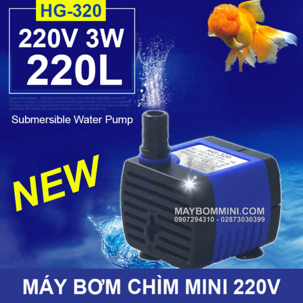 May bom chim 220V 3W 220L HG 320