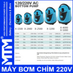 May bom chim 220V thong so ky thuat