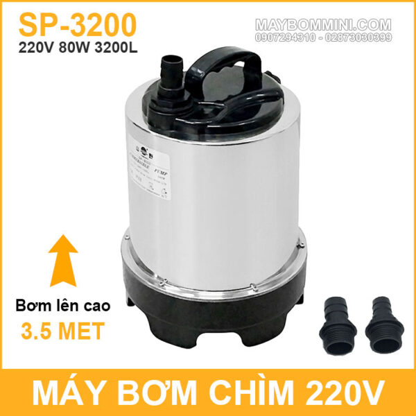 May bom chim inox 220v 80W 3200L SP 3200 Yamano