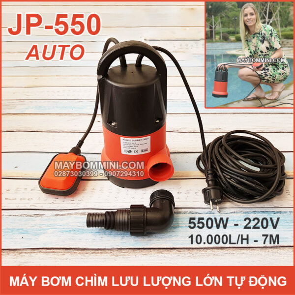 May bom chim luu luong lon 220v JP 550