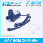 May bom chim mini 12v 18w 700l JT 4212A Smartpumps chinh hang