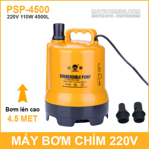 May bom chim nuoc thai nuoc ngap ho ca thac nuoc 220V 110W 4500L