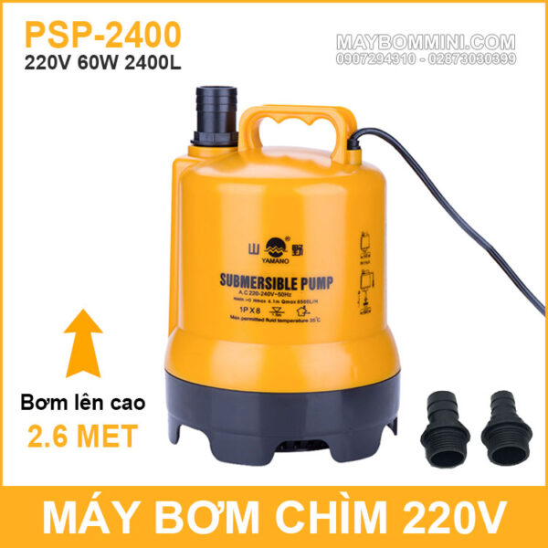 May bom chim nuoc thai nuoc ngap ho ca thac nuoc 220V 60W 2400L