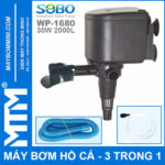May bom chim oxy ho ca 220V 30W 2000L Sobo WP 1680 chinh hang