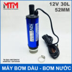 May bom dau bom chat long 12V 100W 30L 52mm chinh hang