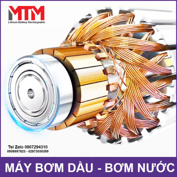 May bom dau bom nuoc chim 12V 100W 30L 50mm dong co loi dong