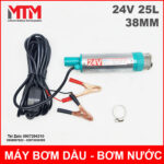 May bom dau bom nuoc chim 24V 100W 25L 38mm cao cap chinh hang