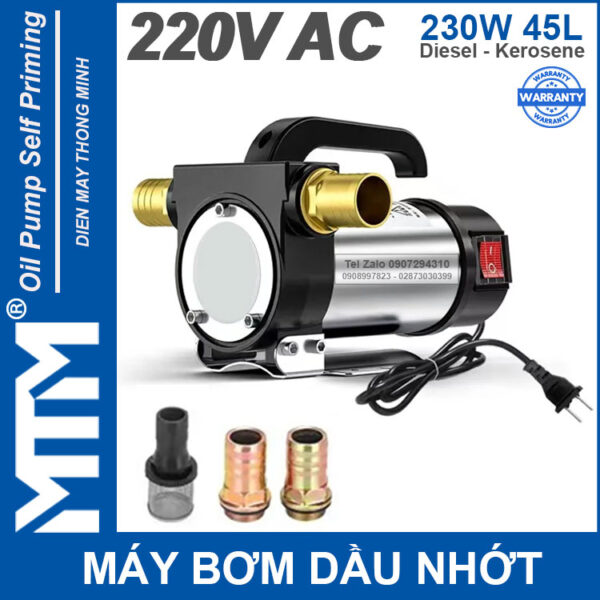 May bom dau nhot 220V 230W 45L Oring MTM chinh hang gia re cao cap