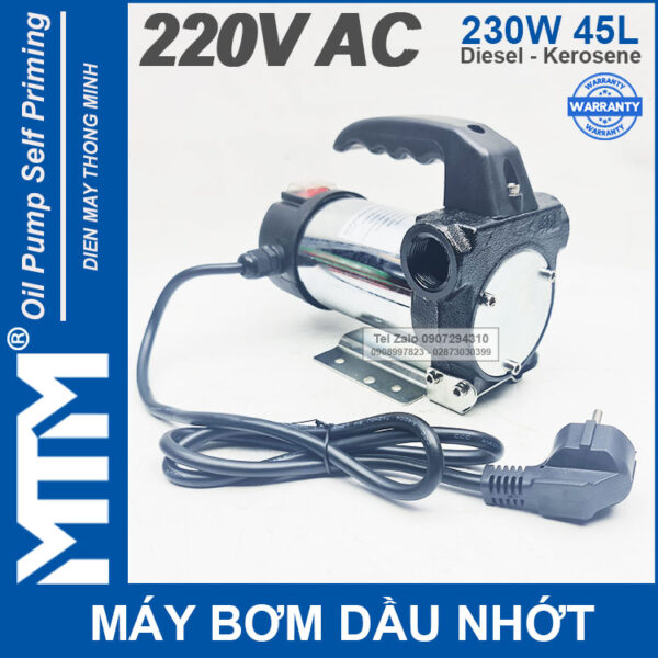 May bom dau nhot 220V 230W 45L Oring MTM gia re