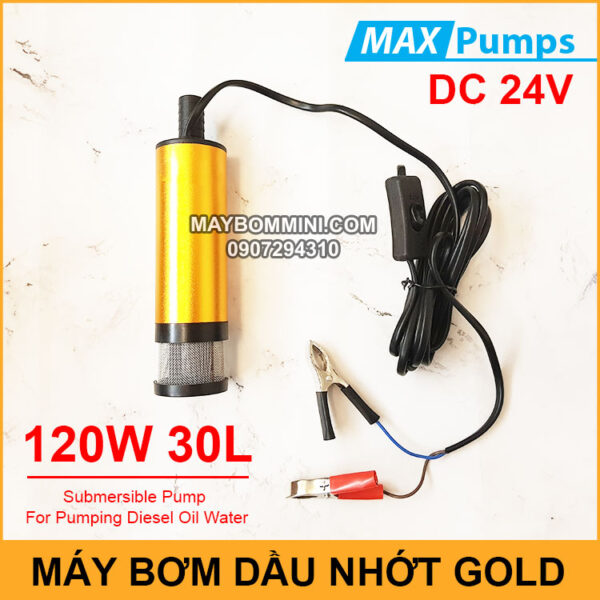 May bom dau nhot 24V 30L DO GOLD